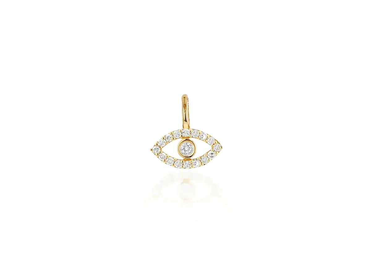DIAMOND EVIL EYE CHARM