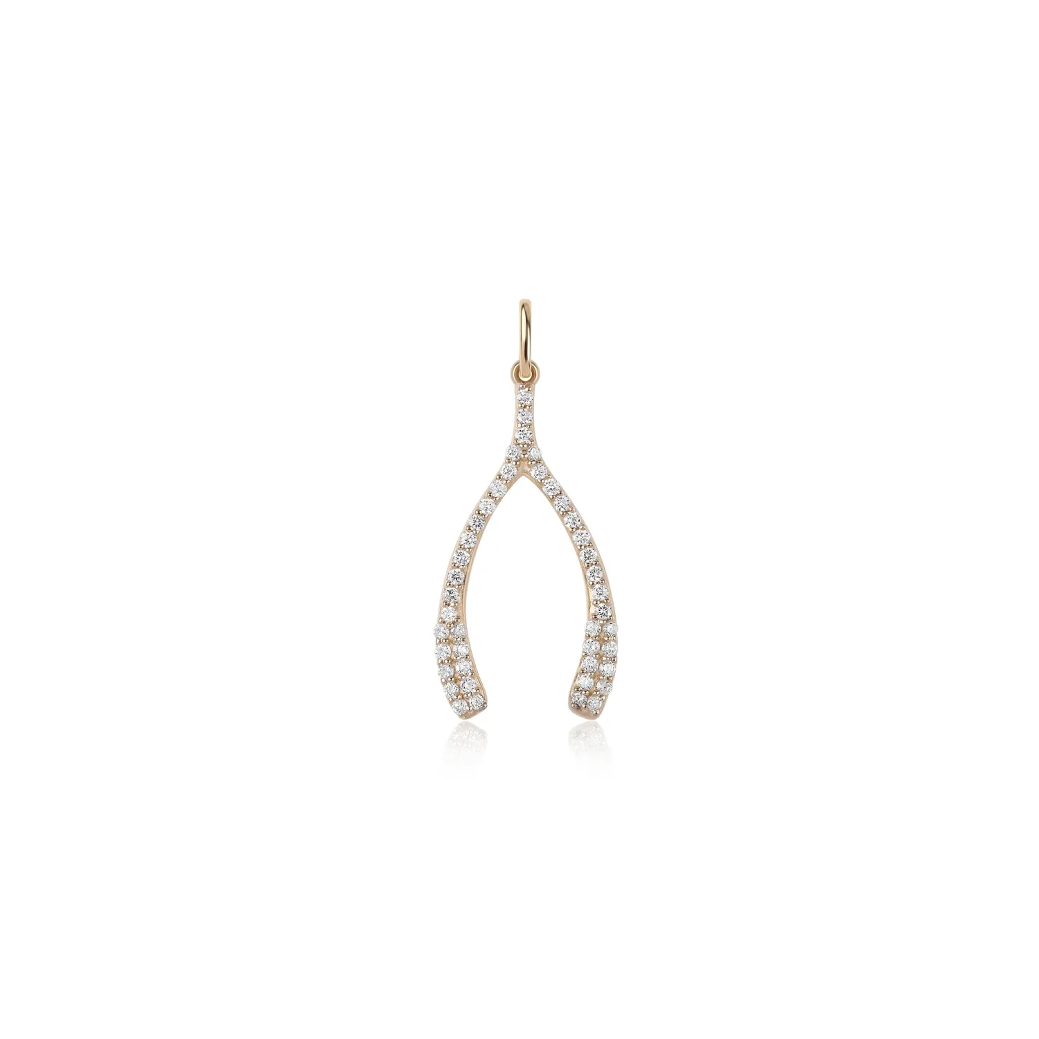 DIAMOND WISHBONE CHARM