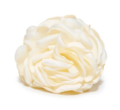 Peony Flower Claw Clip Ivory