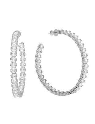 The Queens 2' Hoops SILVER-WHITE