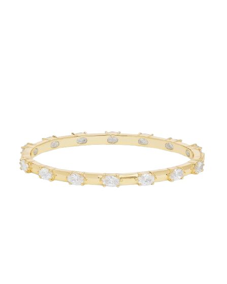 She's on Point Station Cuff Gold/White 6.5