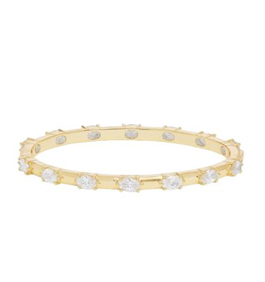 She's on Point Station Cuff Gold/White 7