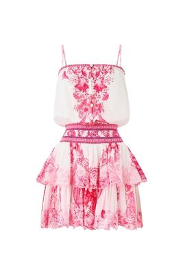 Shirred Waist Mini Dress
