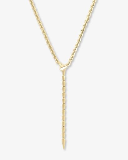 Serpent Lariat Necklace, Color: GOLD, Size: O/S