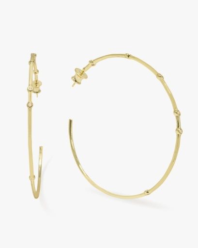 Big Ass 2.5' Hoops, Color: GOLD-WHITE, Size: O/S