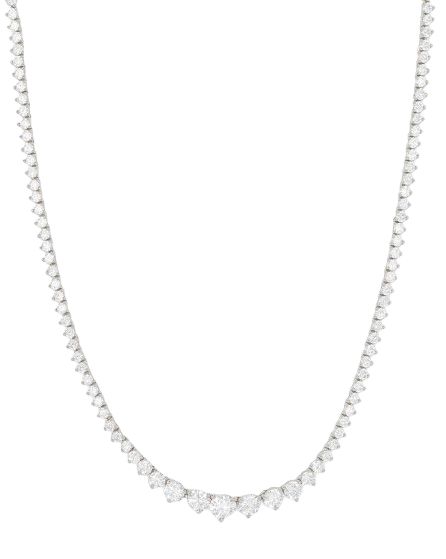 Not Your Basic Graduated Tennis Necklace 18'
