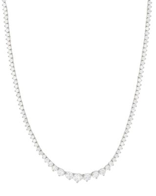 Not Your Basic Graduated Tennis Necklace 18'