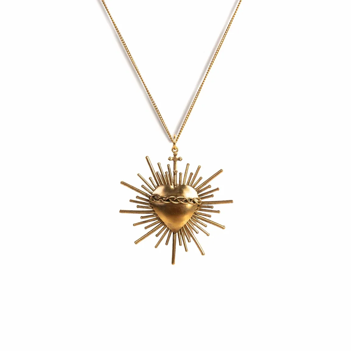 Sacred Flame Charm Necklace