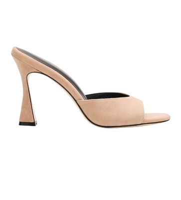 Avery Suede Open-Toe Mule