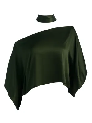 Rita Draped Cropped Top w/Scarf