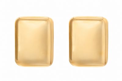 Gold Plated Square Earring