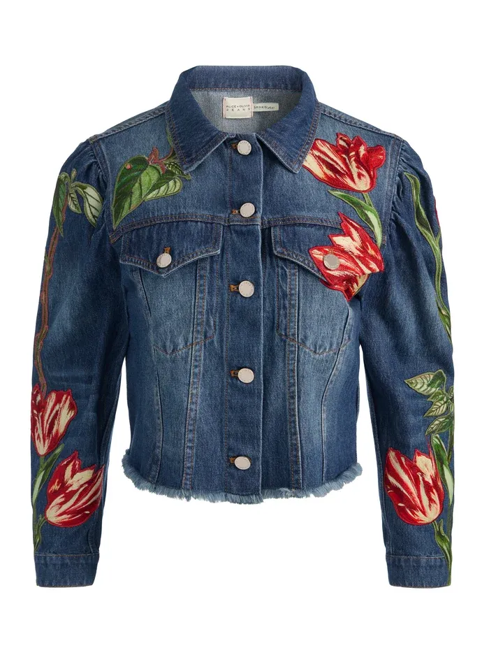 Elijah Cropped Denim Jacket