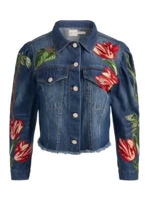 Elijah Cropped Denim Jacket