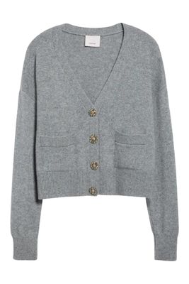 Rhinestone Cashmere Kavita Cardigan