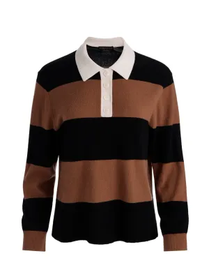 Tillie Long Sleeved Striped Polo