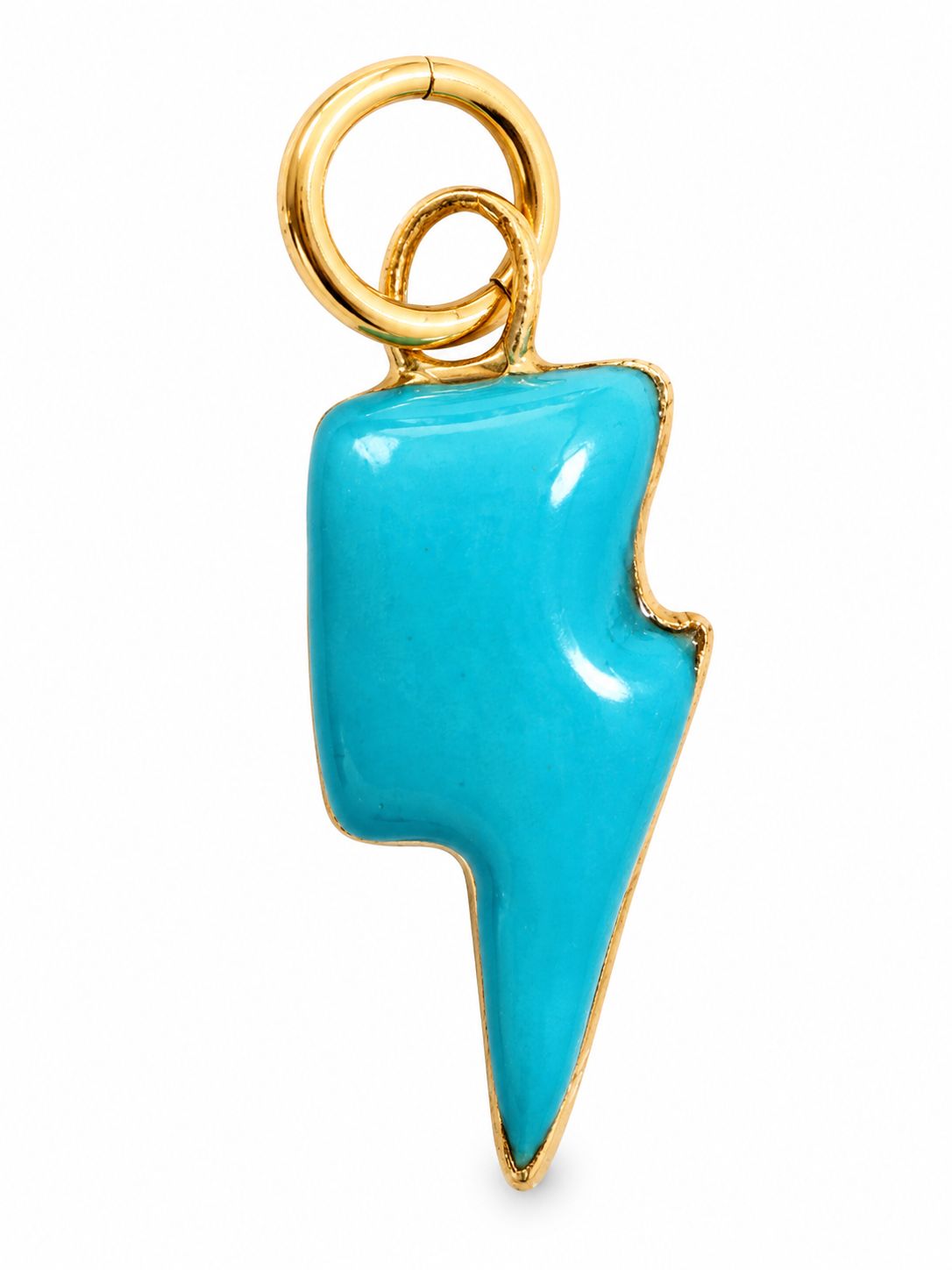 Lighting Bolt Charm Blue