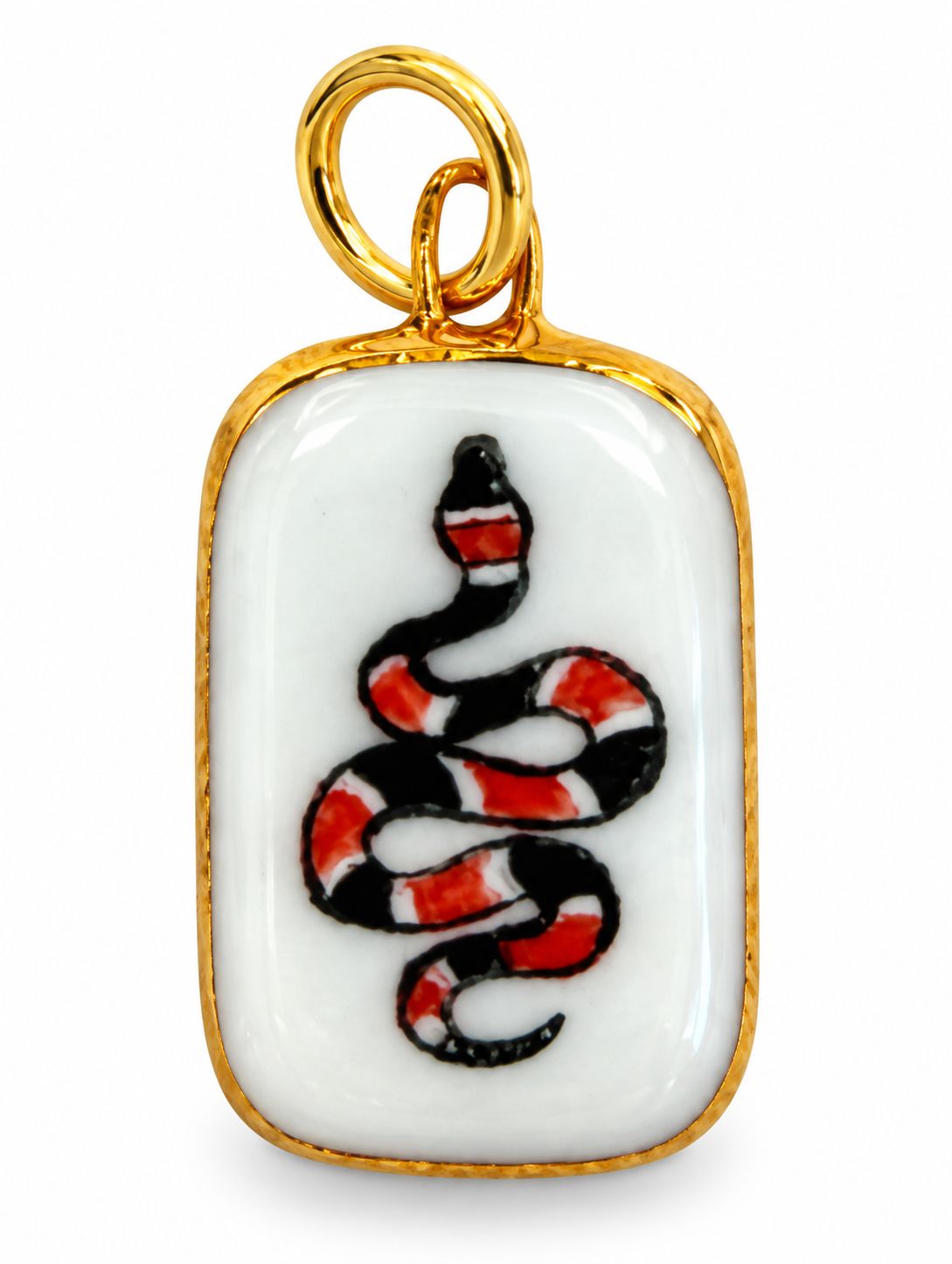 Red &amp; Black Snake Charm