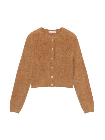 Cashmere Airy Teddy Cardi