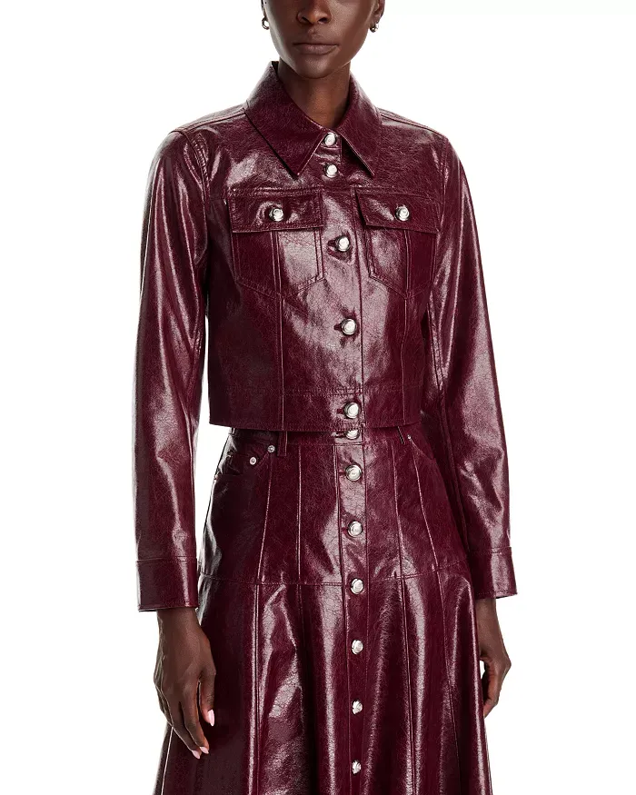 Tumbled Vegan Leather Lexie Jacket