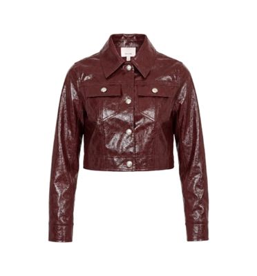 Tumbled Vegan Leather Lexie Jacket