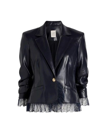 Vegan Leather Le Petit Roxie Blazer