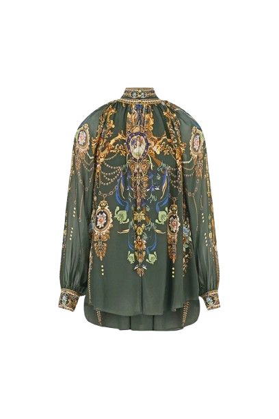 Raglan Button Up