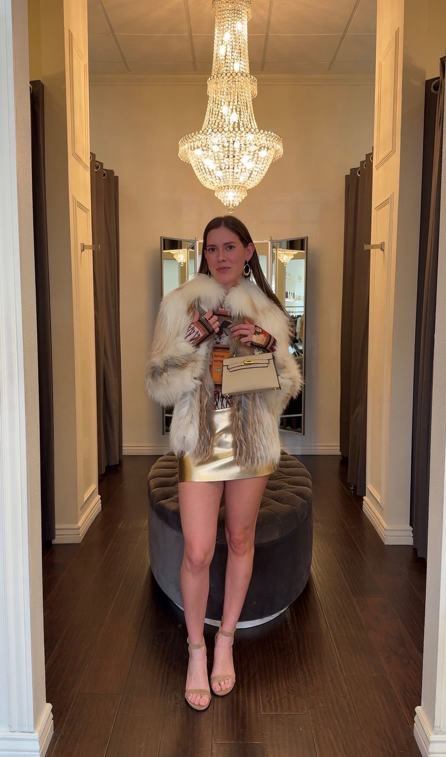 Sun Glow Fox Feather Jacket 36