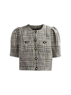 Allegra Short Slv Crpd Jacket