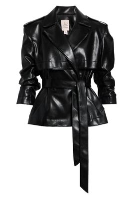 Vegan Leather Short Yates Trench