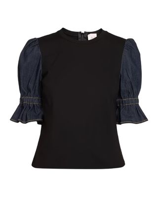 Ponte Indigo Amelia Top