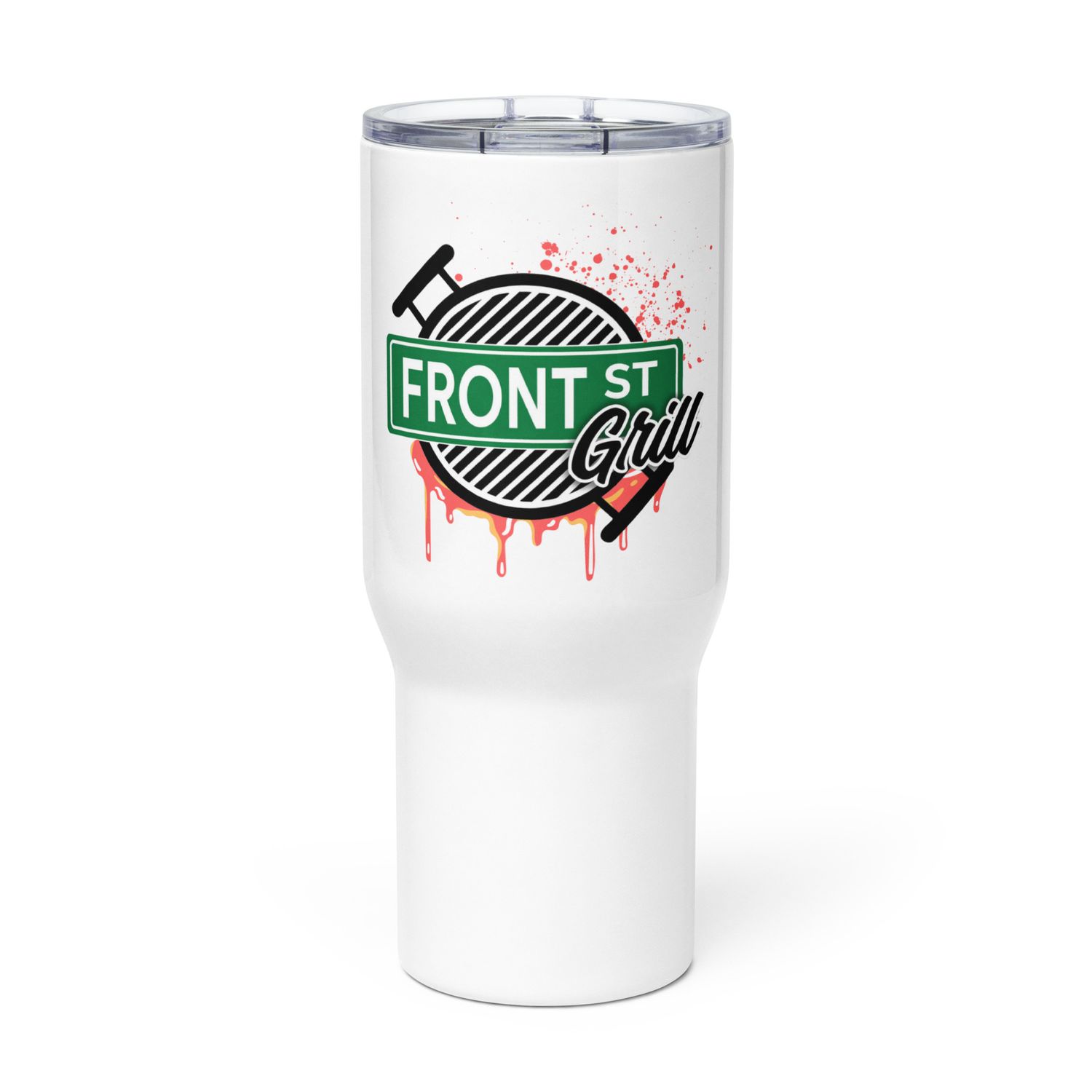 Front Street Grill Logo Stainless Steel Cup with Handle