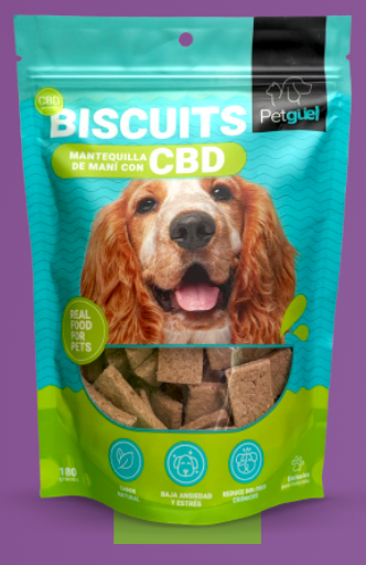 Petgüel Biscuits de Perro Mantequilla de Maní con CBD
