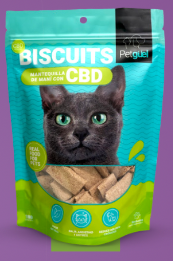 Petgüel Biscuits de Gato Mantequilla de Maní con CBD