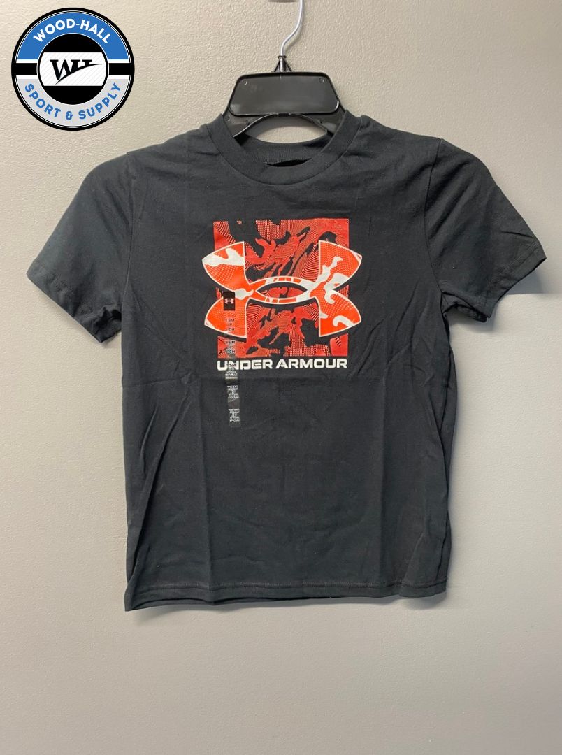 UA Box Logo Camo Short Sleeve - Youth