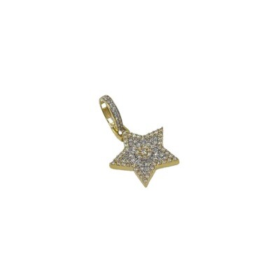 Star Diamond Pendant 10kt YG 2.8gr 0.75cttw Si-I GHI PN000939