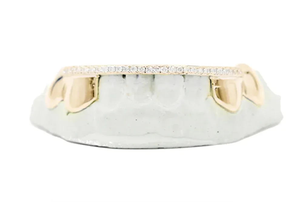 VS 8 Pack Diamond Strip Grill W/ 4 Solid Teeth