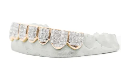 8 Pack Invisible Set Bottom Grillz