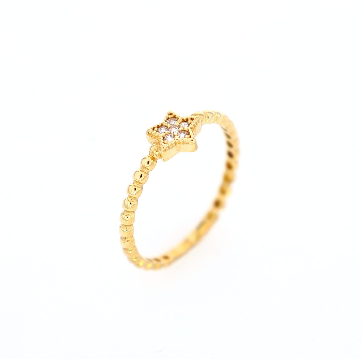 Star Ring 10kt YG 0.9gr RN00112