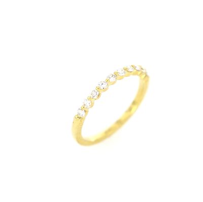 Diamond Stacker Ring 18kt YG 0.32cttw Size 6 RN00141