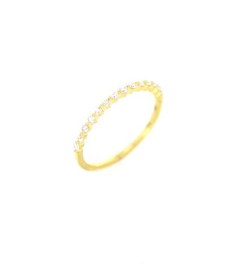 Diamond Stacker Ring 18kt YG 14 RD 0.18ctw SI-GH RN00150