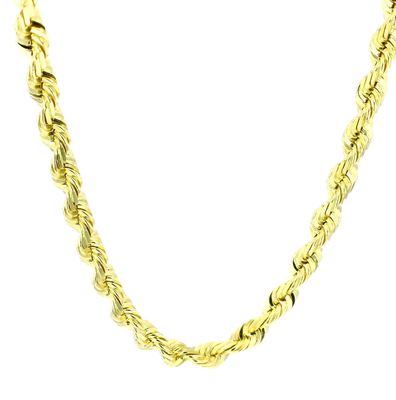 Rope Chain Diamond Cut 10kt YG 59.51gr 24&quot; 6mm CH000441