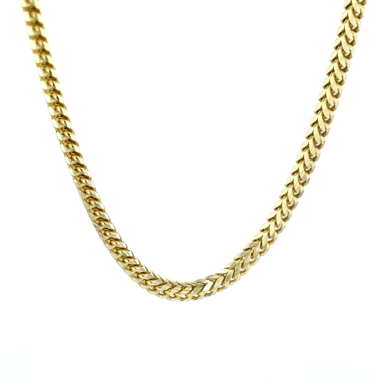 Franco Chain 10kt YG 33.84gr  24&quot; 3mm CH000485