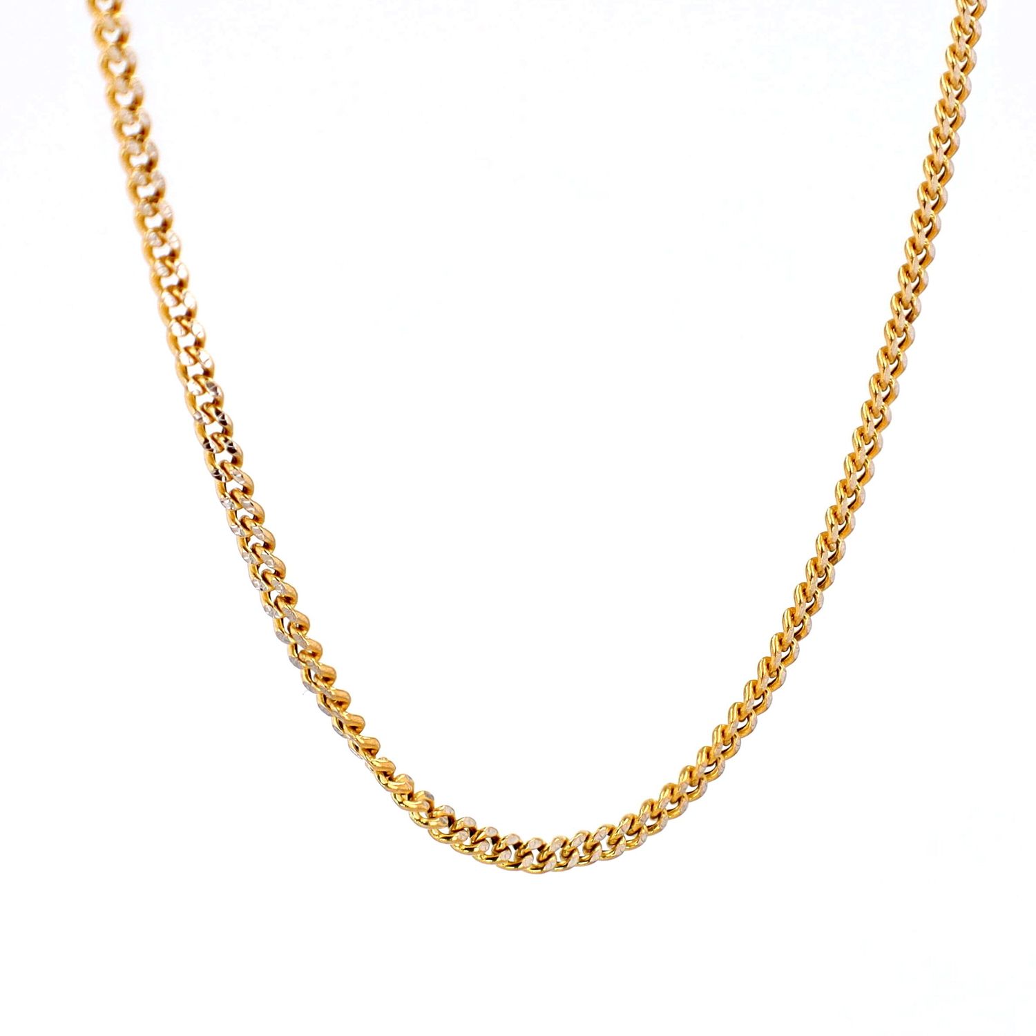 Micro Cuban 10kt YG 2.1gr 1.8mm 22&quot; CH000412