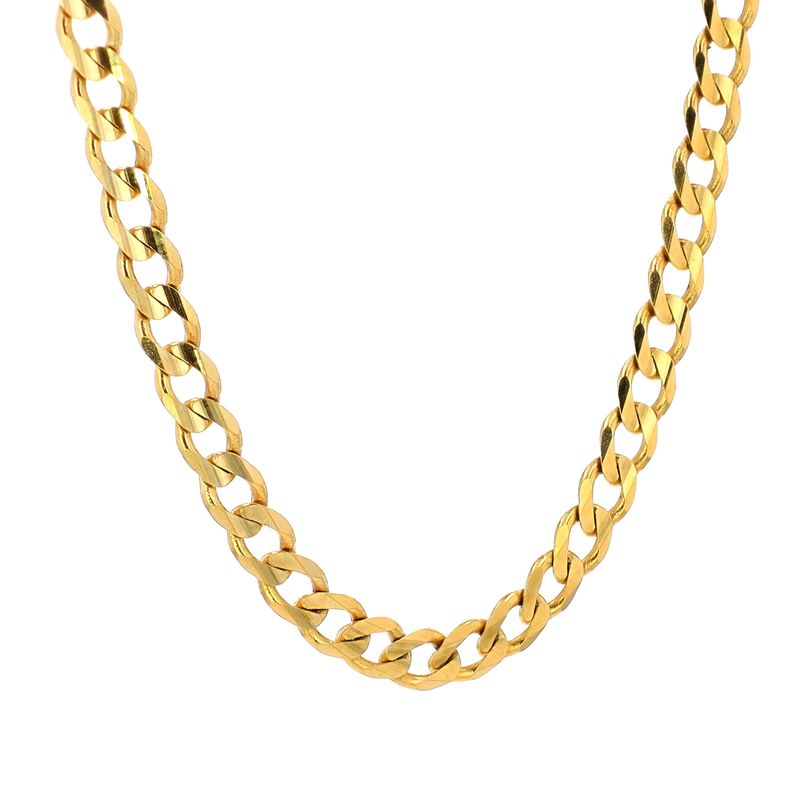 Curb 14kt YG 10.6gr 18&quot; 4mm CH0001045