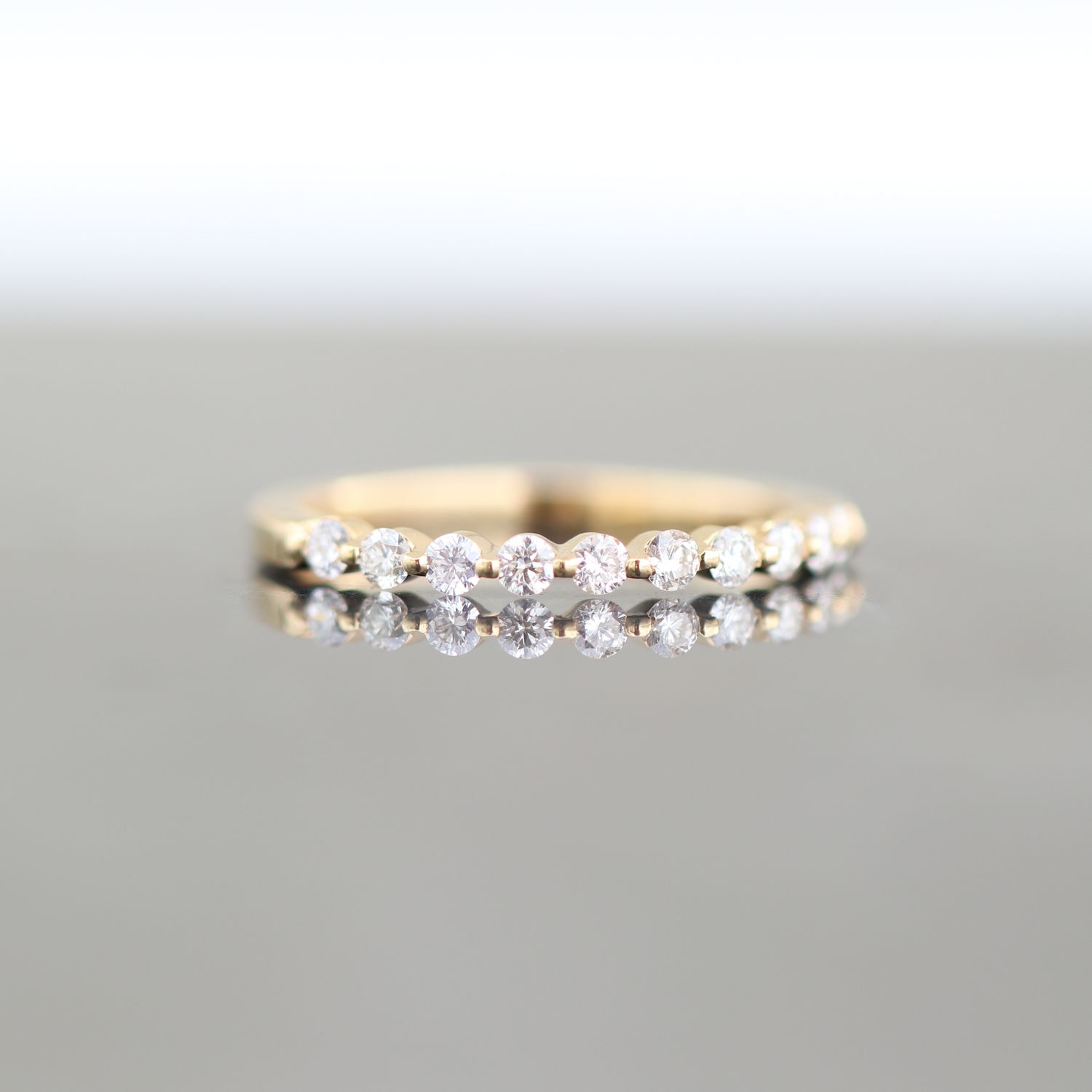 Diamond Stacker Ring 18kt YG 0.32cttw Size 6 RN00141