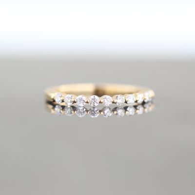 Diamond Stacker Ring 18kt YG 0.32cttw Size 6 RN00141