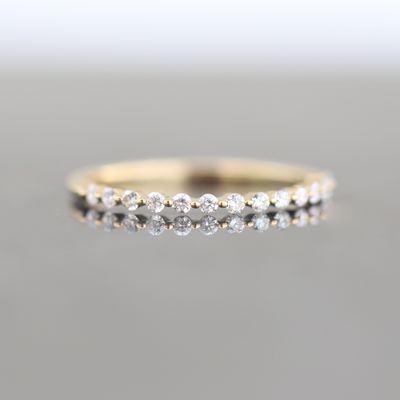 Diamond Stacker Ring 18kt YG 14 RD 0.18ctw SI-GH RN00150