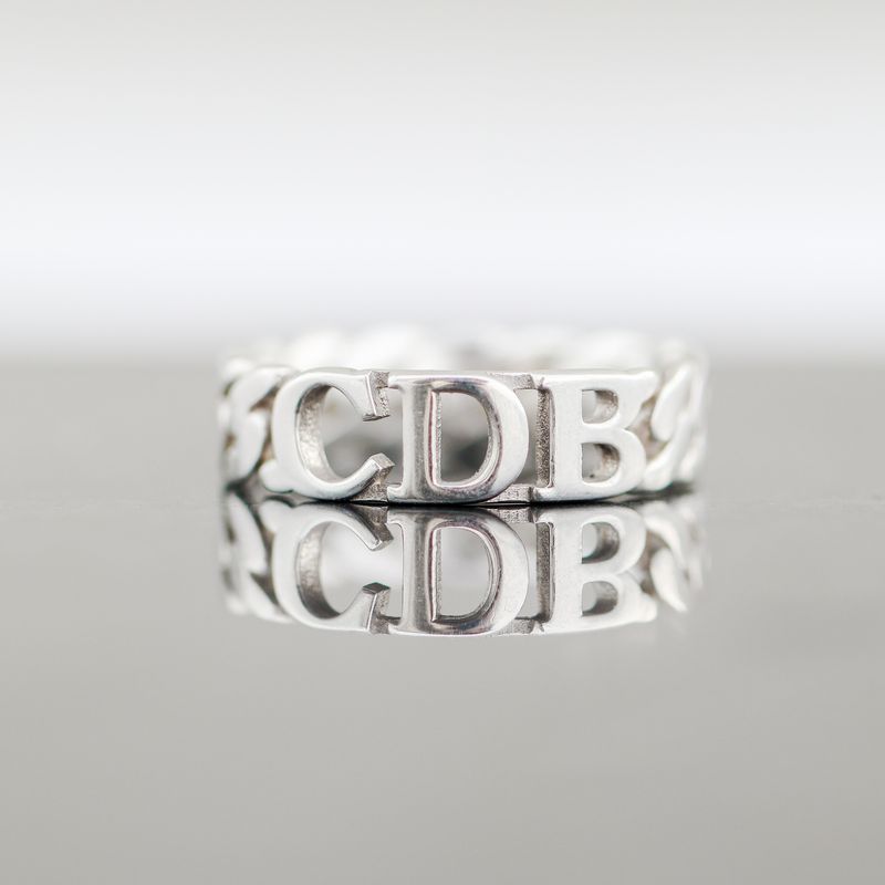 CDB Cuban Ring Sterling Silver 3.4gr Size8 RN00161