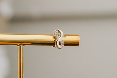 Infinity Studs 14kt YG  1.2gr CZ ER00164