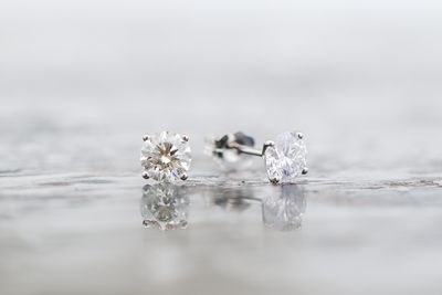 Martini Diamond Studs 14kt WG SI-Fg Natural 1.00cttw 1gr ER00186
